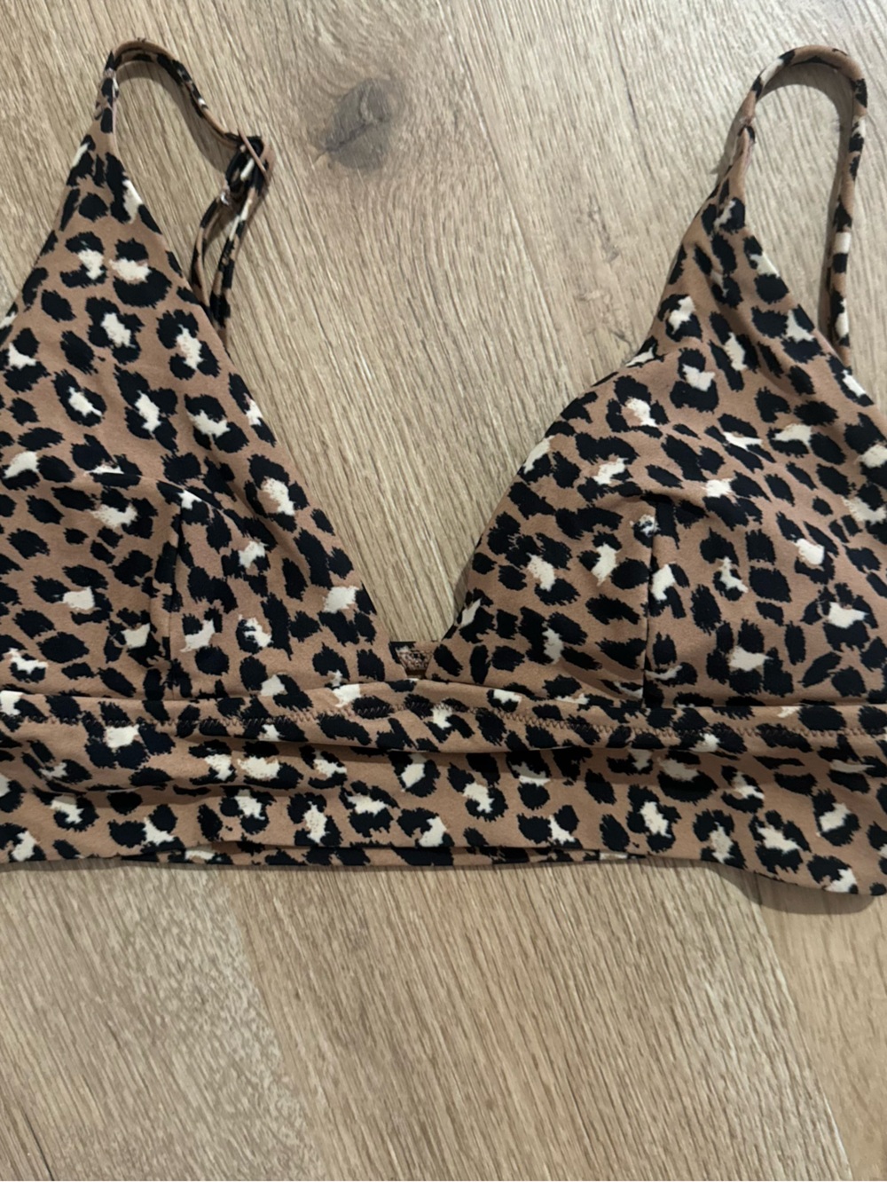 Aerie Leopard Bikini Top
